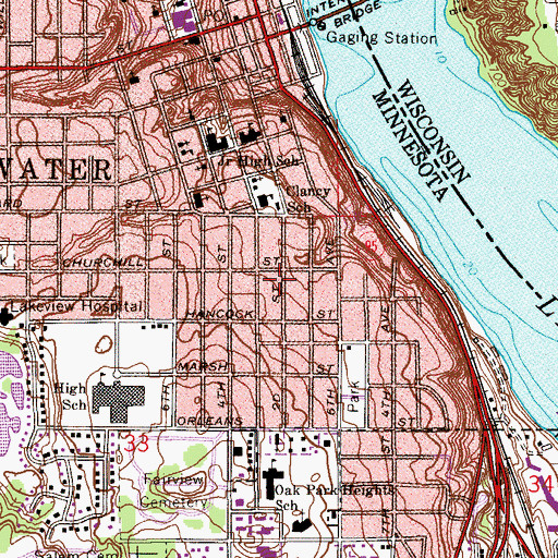 Topographic Map of True Life Christian Church, MN