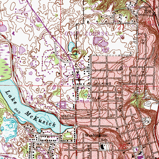 Topographic Map of Stillwater Good Samaritan Center, MN