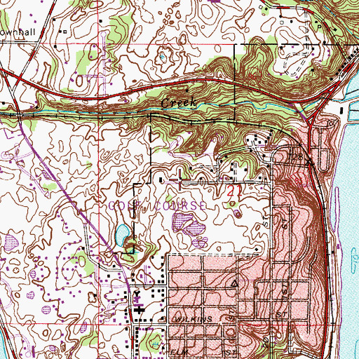 Topographic Map of Stillwater Country Club, MN