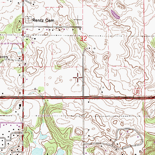 Topographic Map of Stone Ridge Golf Course, MN