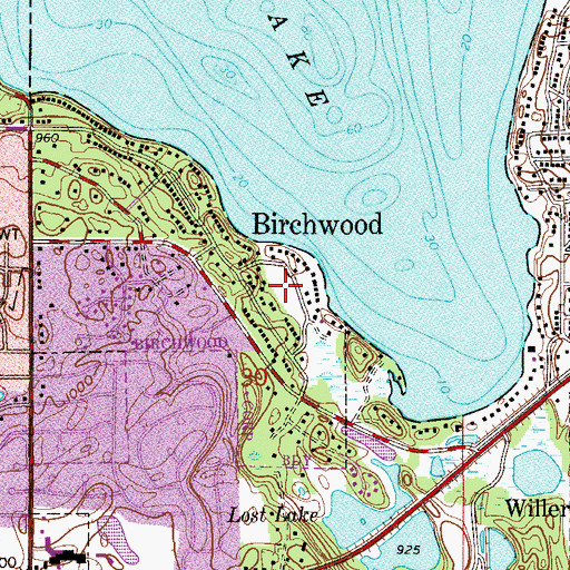 Topographic Map of Tighe - Schmitz Park, MN