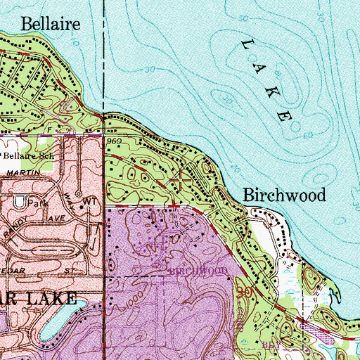 Topographic Map of Bloomquist Field, MN