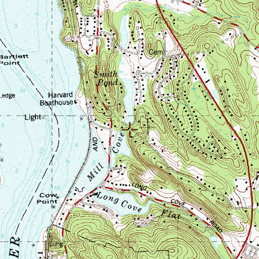 Topographic Map of Pine Swamp Brook, CT