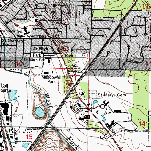 Topographic Map of Volte Court, IL