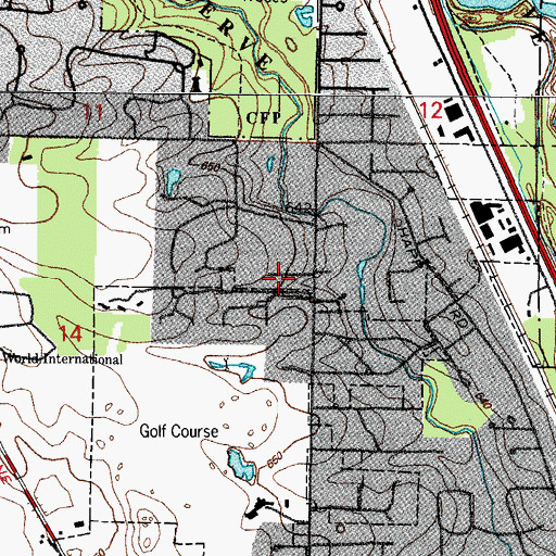 Topographic Map of Kimberleigh, IL