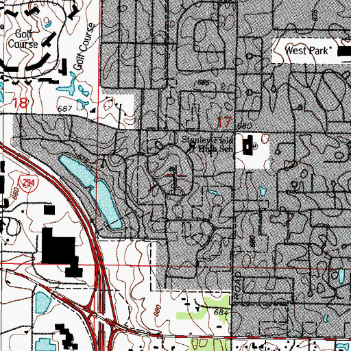 Topographic Map of Summerhill, IL