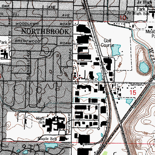 Topographic Map of Rozenow's Subdivision, IL