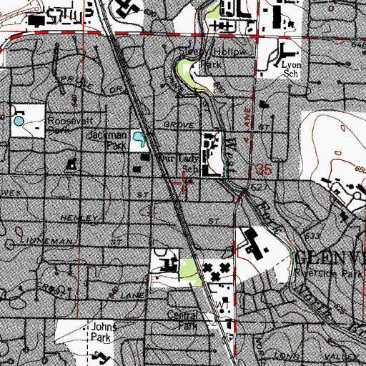Topographic Map of Church of the Redeemer, IL