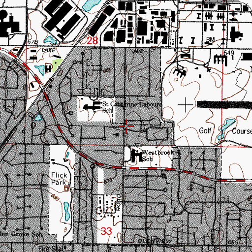 Topographic Map of Himalayan Institute of Hatha Yoga, IL