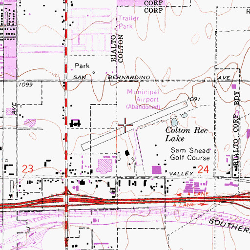 Topographic Map of Morrow Field (historical), CA