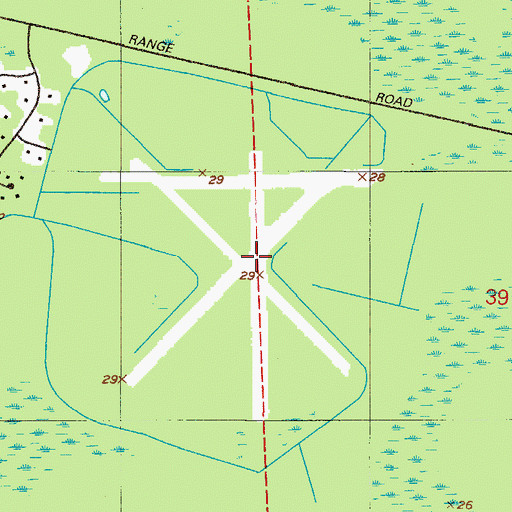 Topographic Map of Switzerland Naval Outer Landing Field (historical), FL