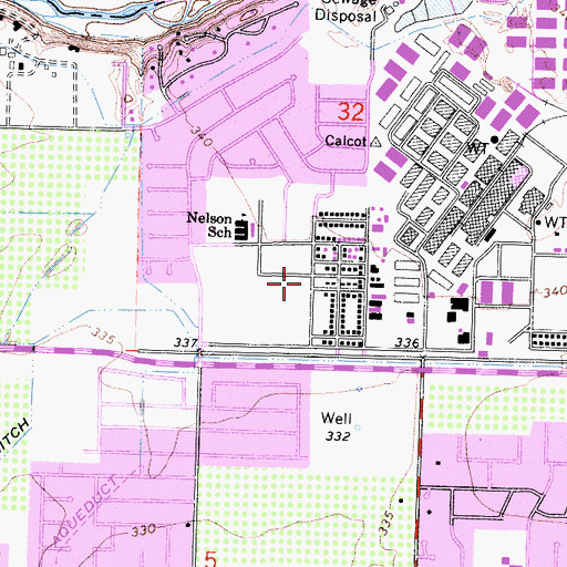 Topographic Map of Pinedale Assembly Center (historical), CA