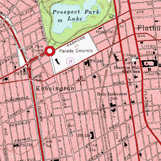 Topographic Map of Repairing Your World Christian Center, NY