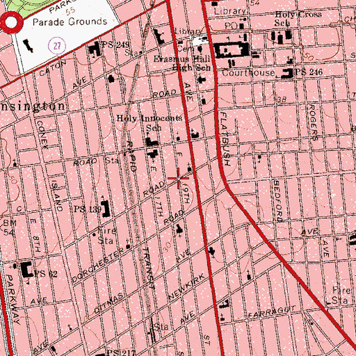 Topographic Map of Christian Community Alliance, NY