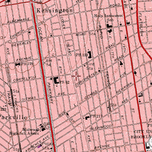 Topographic Map of Al-Mahdi Foundation, NY
