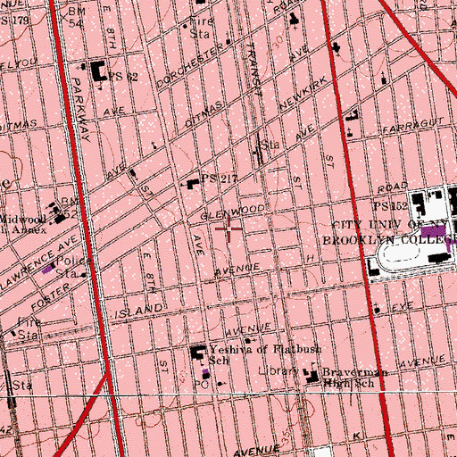 Topographic Map of The Church of Jesus Christ of Latter Day Saints, NY
