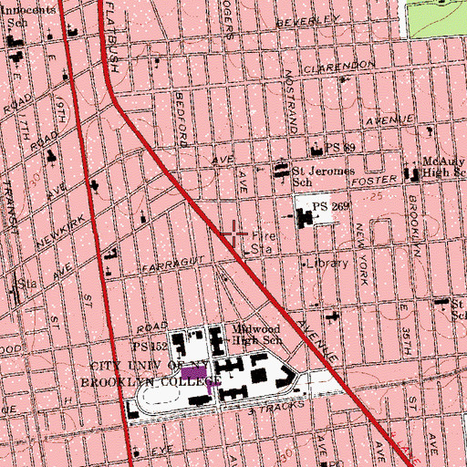 Topographic Map of His Grace Outreach International, NY