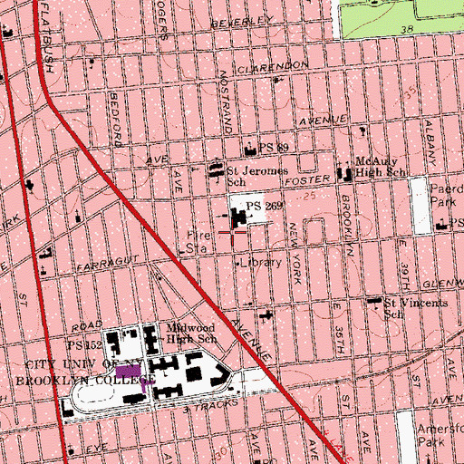 Topographic Map of Bible Holiness Church, NY