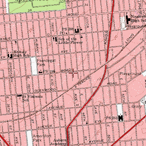 Topographic Map of Truth Center For Higher Conscious, NY