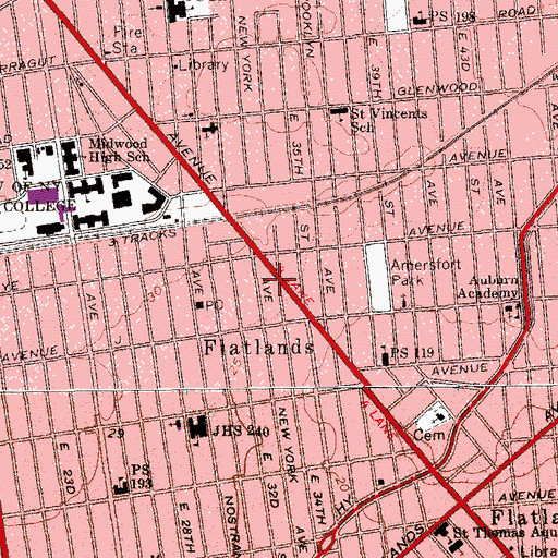 Topographic Map of Bethel Born Again Church, NY