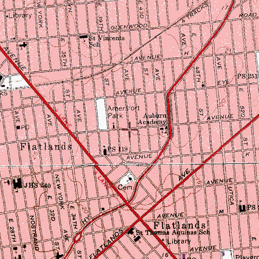 Topographic Map of Church of God, NY