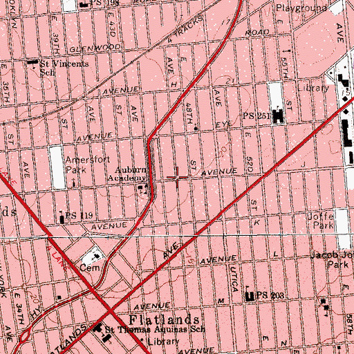 Topographic Map of Church of Lord, NY