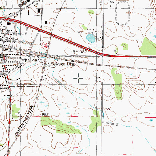Topographic Map of Tacoma West Industrial Park, MN