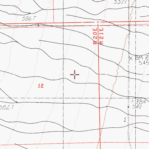 Topographic Map of Camp Ibis Army Air Field (historical), CA