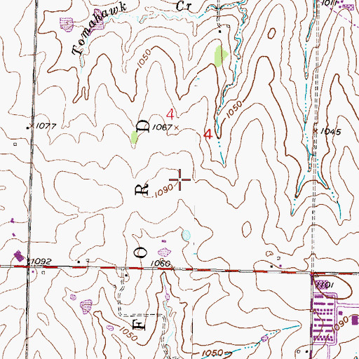 Topographic Map of Liberty View Elementary School, KS