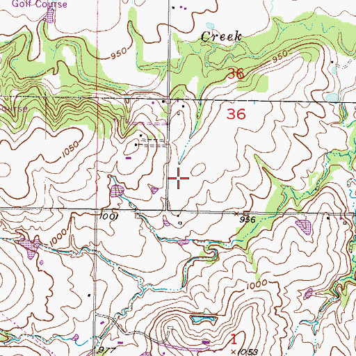 Topographic Map of Harmony Middle School, KS