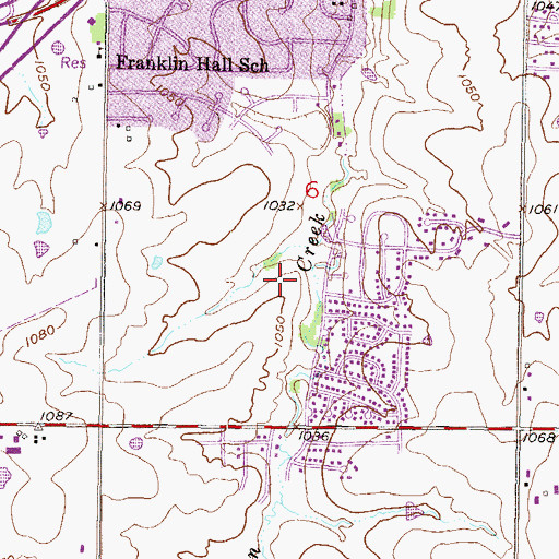 Topographic Map of Heritage Elementary School, KS