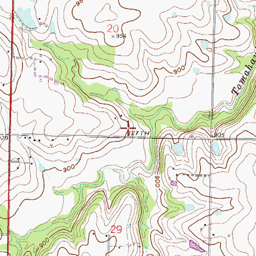 Topographic Map of Horizon Academy, KS