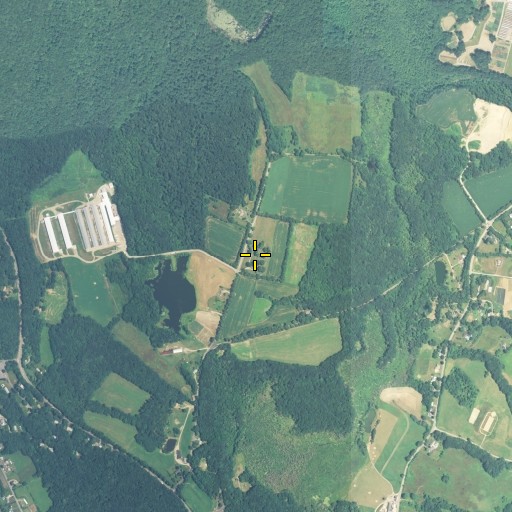 Aerial/Satellite Image of Plains Cemetery, CT
