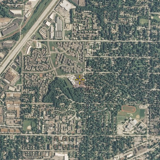 Aerial/Satellite Image of Comanche Elementary School, KS