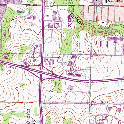 Topographic Map of Accelerated High School, KS