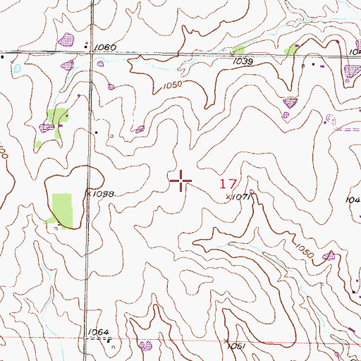 Topographic Map of Arbor Creek Elementary School, KS