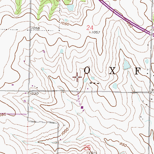 Topographic Map of Ascension Catholic School, KS