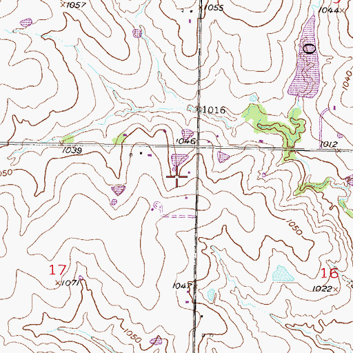 Topographic Map of Berean Christian School, KS