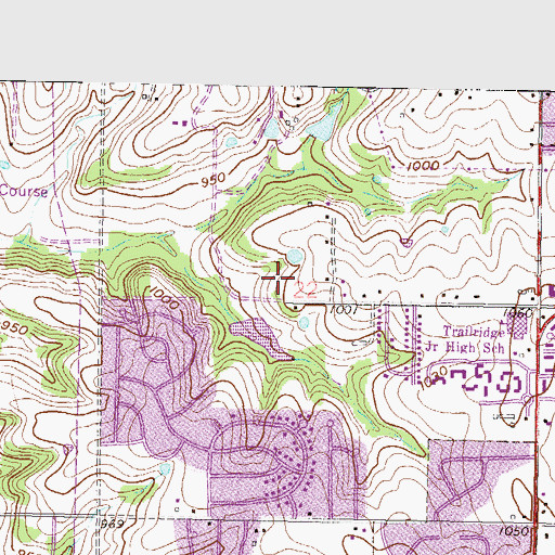 Topographic Map of Good Shepherd School, KS