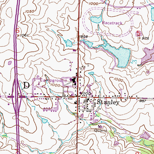 Topographic Map of United Methodist Church Of The Servant, KS