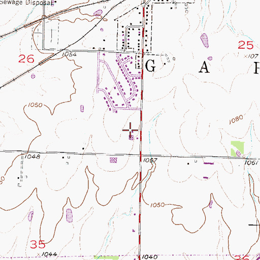 Topographic Map of Calvary Southern Baptist Church, KS