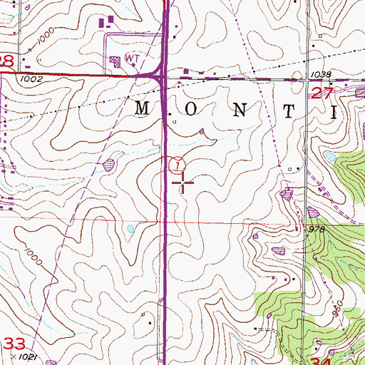 Topographic Map of Westside Family Church, KS