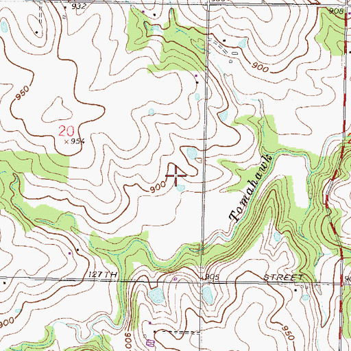Topographic Map of Congregation B'nai Jehudah, KS