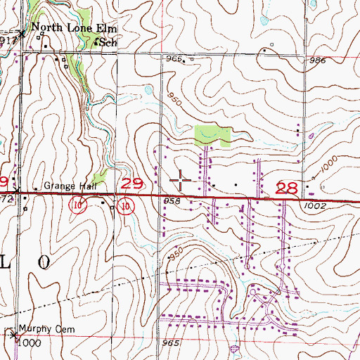 Topographic Map of West Lenexa Seventh - Day Adventist Church, KS