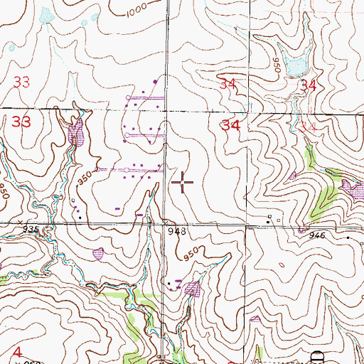 Topographic Map of South Leawood Baptist Church, KS