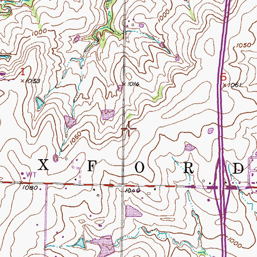 Topographic Map of Presbyterian Church of Stanley, KS