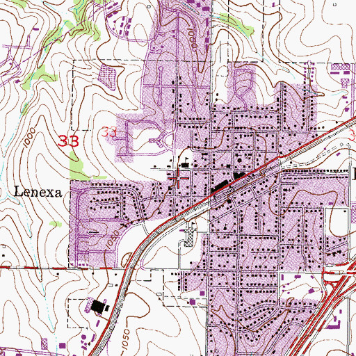 Topographic Map of Holy Trinity Catholic Church, KS