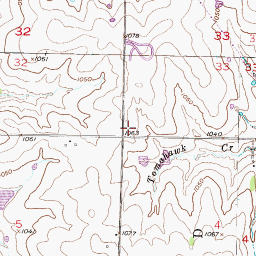 Topographic Map of Saint Aidans Episcopal Church, KS