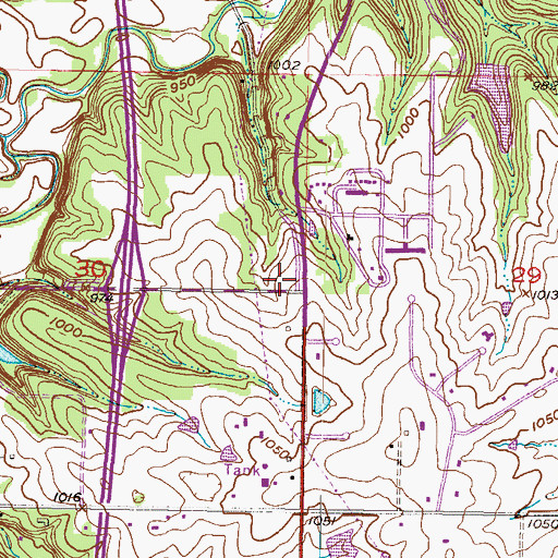 Topographic Map of Saint Francis of Assisi in the Pines Church, KS