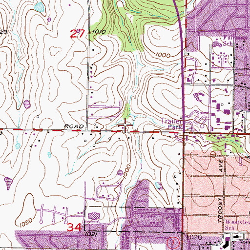 Topographic Map of New Hope Church of God in Christ, KS